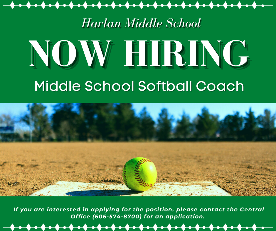 Now Hiring: Middle School Softball Coach