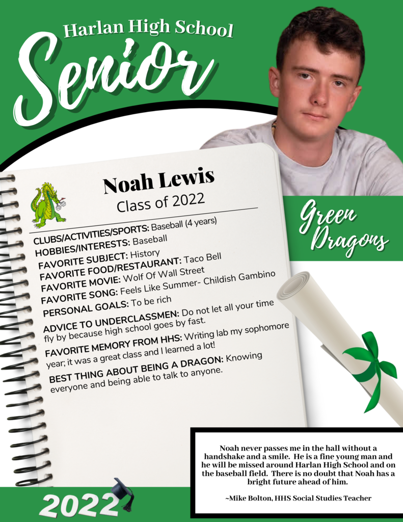 Senior Spotlight Noah Lewis