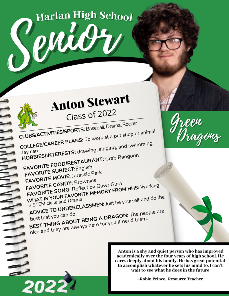 Senior Spotlight: Anton Stewart