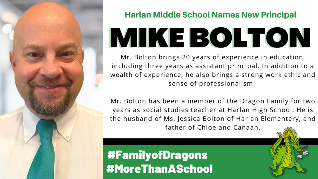 Announcing Mike Bolton as new Middle School Principal